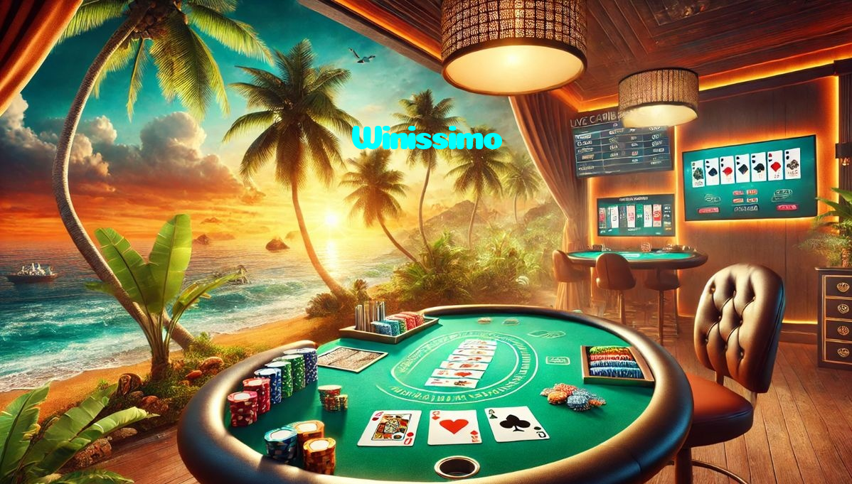 Winissimo casino presented on mobile device in Pakistan with slots and live games